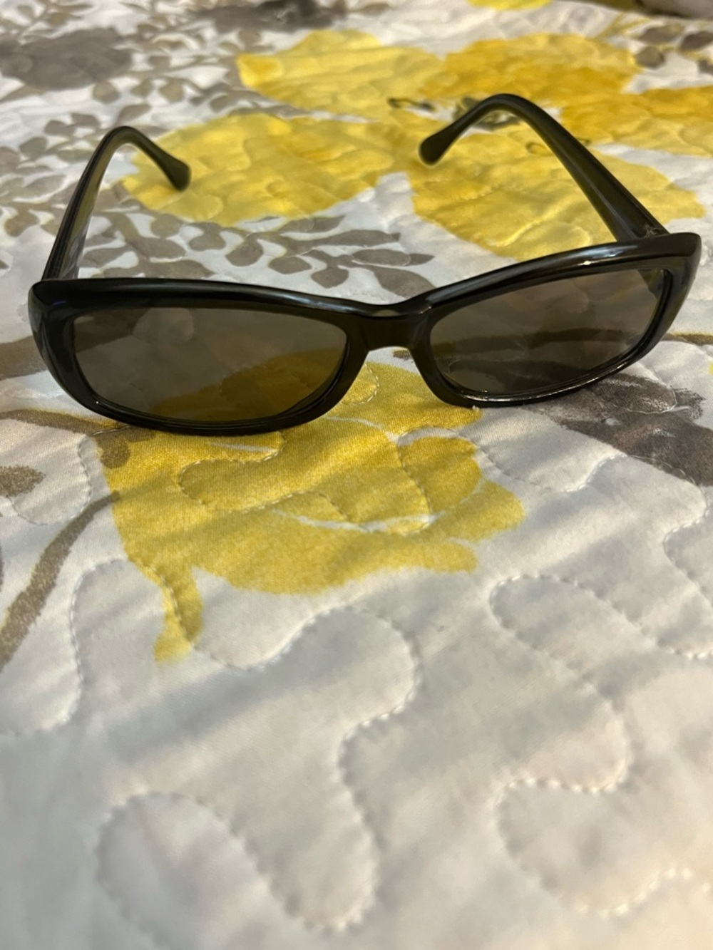 Vintage Cartier Black Slim Rectangle Women's Sunglasses 90s Y2K